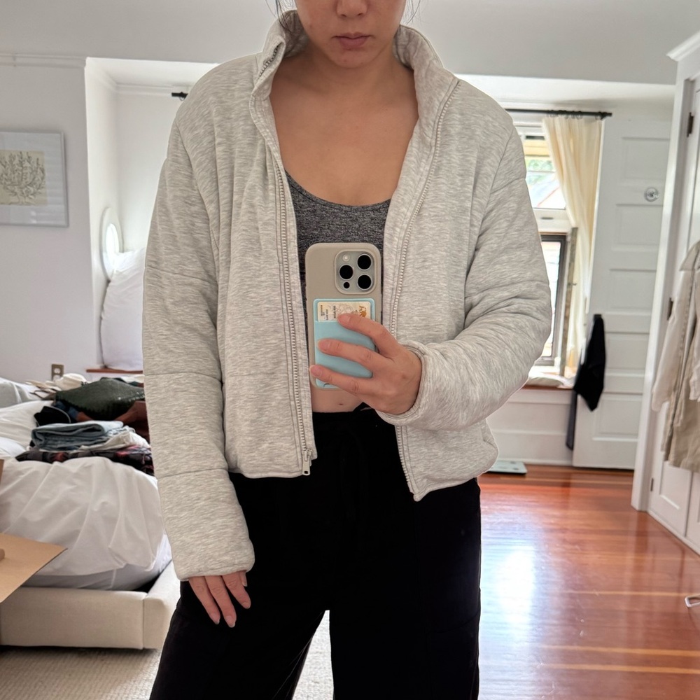 Lou & Grey Heathered Gray Jacket